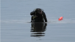 Дайвер в Черном море, иллюстрационное фото