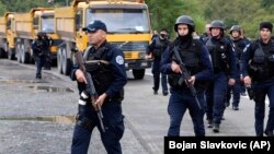 Policët e Kosovës në Jarinje. 20 shtator 2021. 