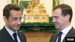 После встречи с Дмитрием Медведевым Николя Саркози направился в Тбилиси