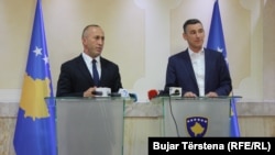 Kryeministri Ramush Haradinaj dhe kryeparlamentari, Kadri Veseli.