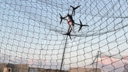Israel -- Drone in a protective net in Israel 