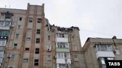 Зруйнований будинок у місті Шахти, Ростовська область, Росія