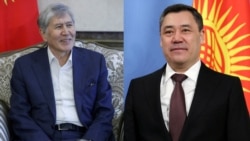 Former President of Kyrgyzstan Almazbek Atambayev and current President Sadyr Japarov