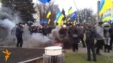 Евромайдан в Харькове атаковали петардами