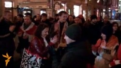 Акцыя салідарнасьці зь беларускімі палітвязьнямі ў Празе