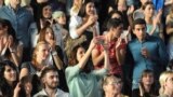 Bosnia and Herzegovina -- crowd, young people, in Podgorica 21April2016