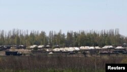 Rusiya hərbi birləşmələri Ukrayna sərhədində, 25 aprel 2014