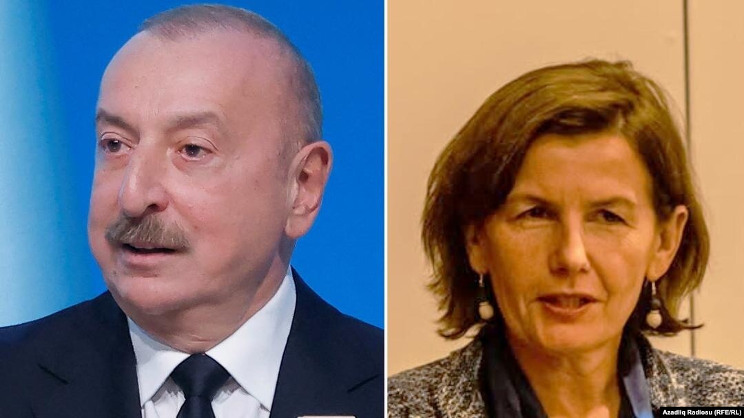 Prezident İlham Əliyev və Fransanın səfiri Ann Buayon