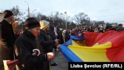 Protest împotriva rezulutatului alegerilor prezidențiale din Republica Moldova, Chișinău, 14 noiembrie 2016