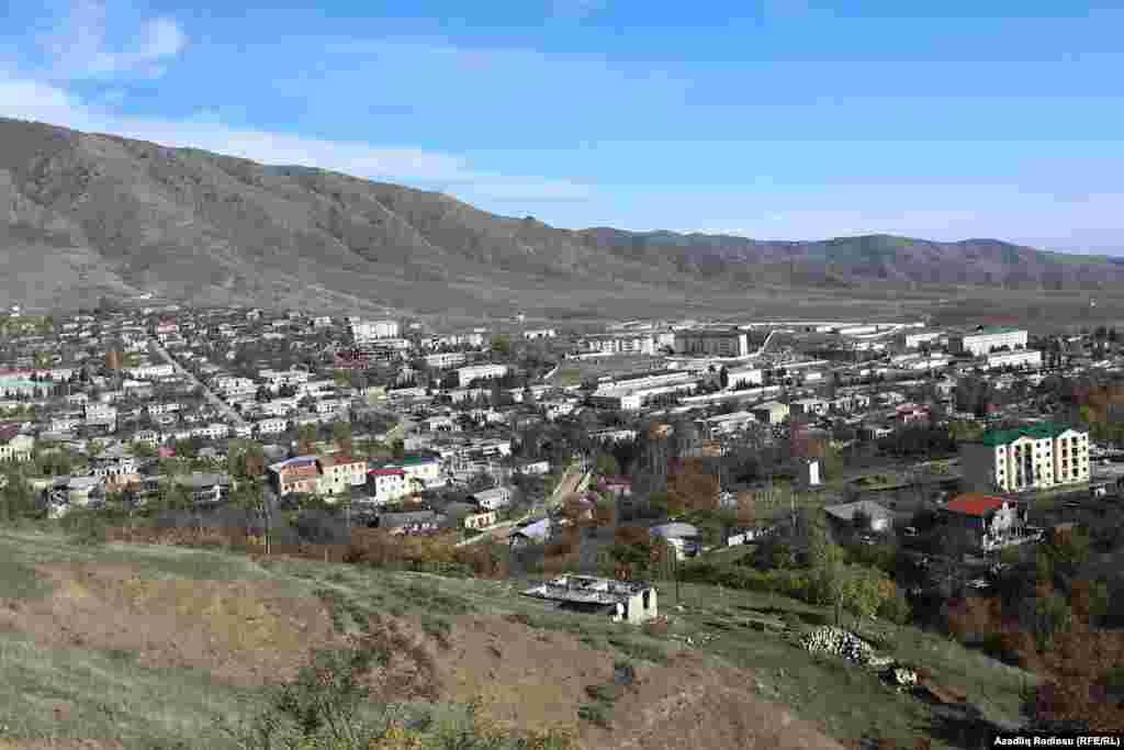 Hadrut is another town which recently came under the control of Azerbaijani troops, seen here on November 25.