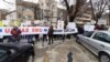 Protestna šetnja zdravstvenih radnika iz Hercegovačko-neretvanskog kantona u Mostaru, 25. januara 2021.