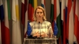 Kaja Kalas in Belgrade, Serbia
