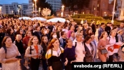 Протестный марш в Минске. 1 сентября 2020 года.