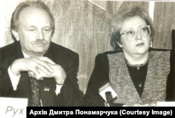 Олена Бондаренко і В’ячеслав Чорновіл. 1997 рік. Світлина з особистого архіву прессекретаря Чорновола Дмитра Понамарчука