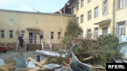 Georgia -- Windstorm damaged school in Gori, 23Feb 2010