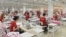 Armenia - Workers at an export-oriented textile factory in Yerevan, 20Mar2017.