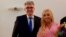 Judecătorul Ovidiu Galea și secretarul de stat Lilla Boglarka Debelka, fost șef al Departamentului pentru Românii de Pretutindeni 
