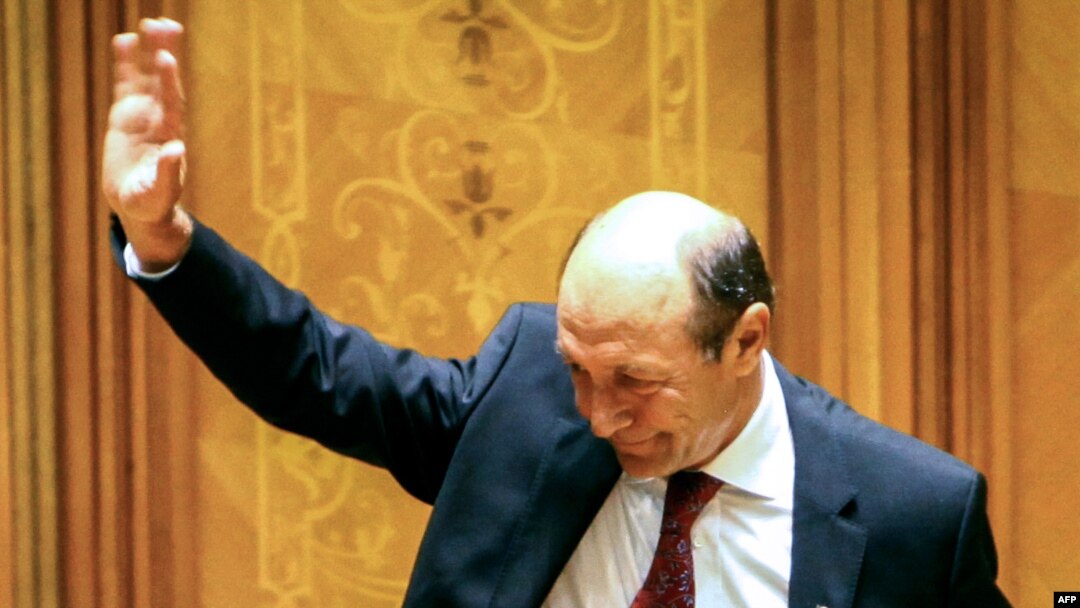 President Traian Basescu in Parliament on July 6