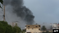 Լիբանանում իսրայելական հարվածի հետևանքով ծուխ է բարձրանում, արխիվ