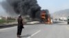 Two drivers were killed and another injured in a similar attack in Khyber on August 21.