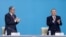 Kazakhstan's President Kassym-Jomart Tokayev and former President Nursultan Nazarbayev attend a congress of the Nur Otan ruling party in Nur-Sultan, Kazakhstan, April 23, 2019. 