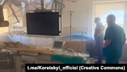 Приміщення Інституту кардіології в Києві після російської атаки, 20 жовтня 2026 року 