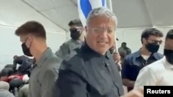 ისრაელის უშიშროების მინისტრი იტამარ ბენ-გვირი ღაზაში მიმავალი ჰუმანიტარული ფლოტილიის აქტივისტების დაკავებისას. 20 მაისი, 2026 წელი  