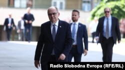 Kristijan Šmit uoči sastanka sa predstavnicima političkih stranaka u BiH, Sarajevo, 3. jun 2025.