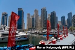 Yacht Harbor in the Dubai Marina district earlier this year