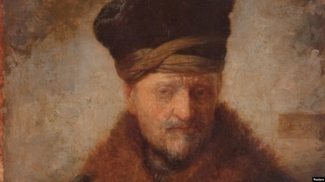 A detail from "Portrait of Rembrandt's Father"