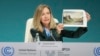 Celeste Saulo, secretara generală OMM, la conferința COP29 de la Baku, 11 noiembrie 2024. 