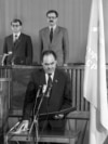 Tatarstan - Kazan - Inauguration of the first president of Tatarstan Mintimir Shaimiev.
