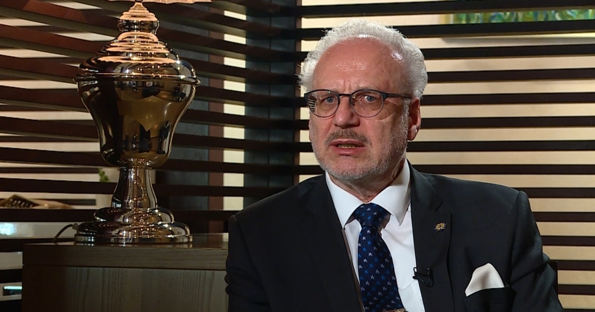 Latvian President: It's Up To The Belarusian People To Change The Regime