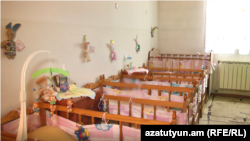 Armenia - Beds at an orphanage for young chldren in Yerevan.