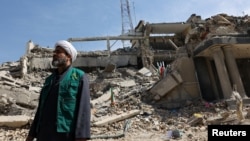 ویرانه‌های یک کلانتری در تهران پس از حملات آمریکا و اسرائیل، ۱۳ اسفند