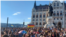 Protesters in Hungary's capital, Budapest