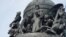 Иван III на Памятнике "1000-летие России" в Великом Новгороде. У его ног - побеждённые литовец, татарин и ливонский немец