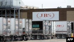 Завод компании JBS в штате Мичиган 2 июня 2021 года после хакерской атаки на предприятие