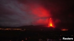 Erupcija vulkana u Los Llanos de Aridane, na La Palmi na Kanarskim otocima, Španija, 22. septembra 2021. 