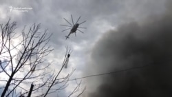 Helicopters Called In To Fight Baku Shopping-Mall Fire