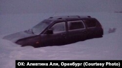 Russia -- frozen cars in Russia, Siberia, Orenburg