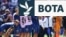 Futbollistët e Bosnjë e Hercegovinës pas fitores ndaj Katarit në Kampionatin Botëror të Futbollit më 24 qershor. 