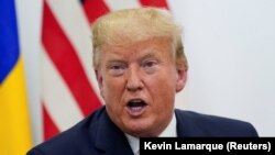 U.S. President Donald Trump at the G20 leaders summit in Osaka, Japan on June 28.