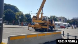 Trg Nikole Pašića, kod zgrade Skupštine Srbije, Beograd, 12. avgust 2025.