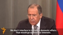 Lavrov neagă implicarea Rusiei în Ucraina