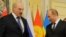 Беларусь президенті Александр Лукашенко (сол жақта) мен Ресей президенті Владимир Путин. Астана, 29 мамыр 2013 жыл.