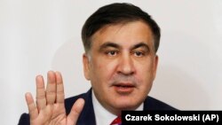 Mikheil Saakashvili, former Georgian president-turned-Ukrainian opposition leader. (file photo)