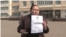 Kazakhstan – A human rights defender Marzhan Aspandiyarova is standing in front of School No. 13, where polling station No. 861 is located. Tuzdybastau village, Talgar District, Almaty Region, March 17, 2026.