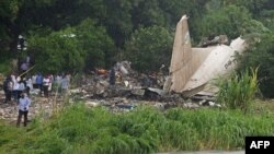 На місці падіння літака