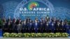 Csoportkép az Egyesült Államok-Afrika csúcstalálkozón 2022. december 15-én Washingtonban